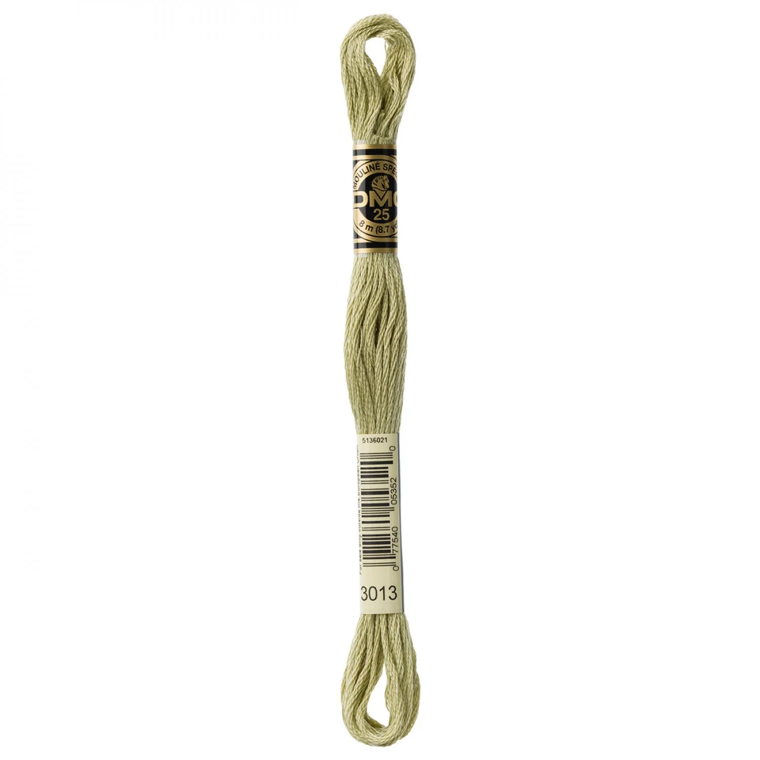 DMC Embroidery Floss 8M (3013 Light Khaki Green)