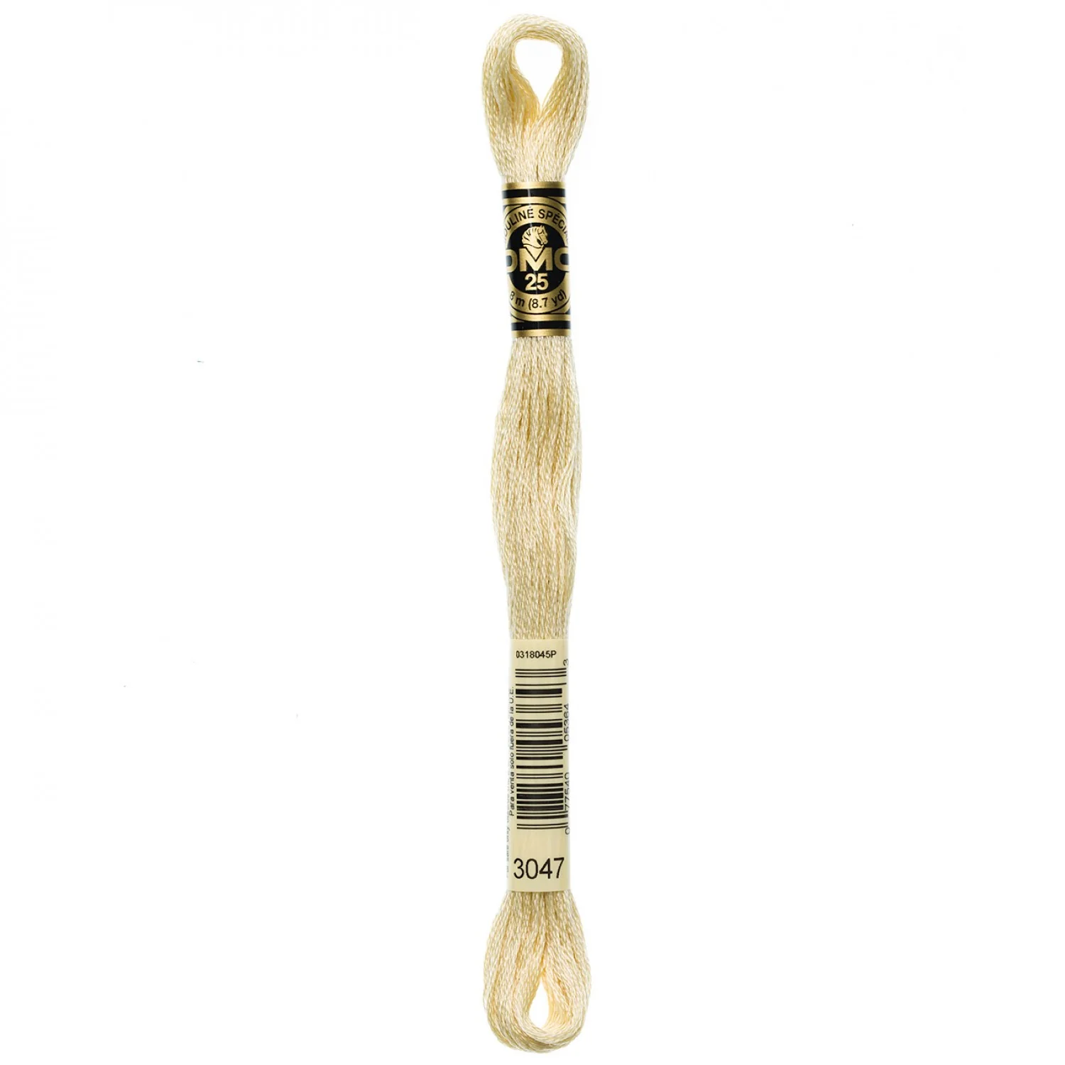 DMC Embroidery Floss 8M (3047 Light Yellow Beige)