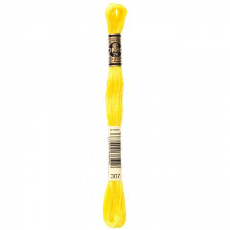DMC Embroidery Floss 8M (307 Lemon)