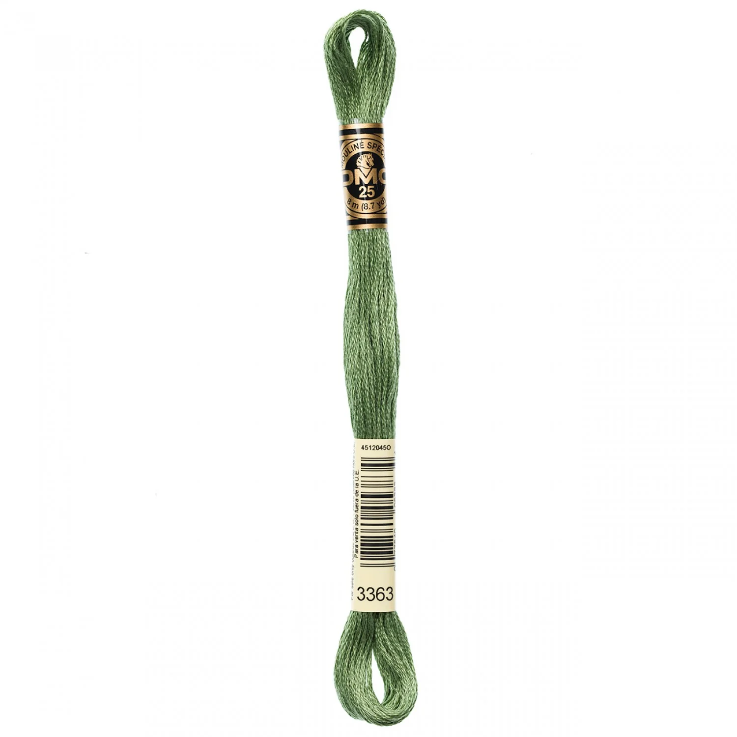 DMC Embroidery Floss 8M (3363 Medium Pine Green)