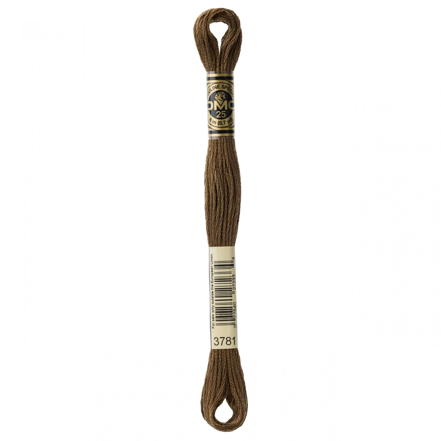 DMC Embroidery Floss 8M (3781 Dark Mocha Brown)