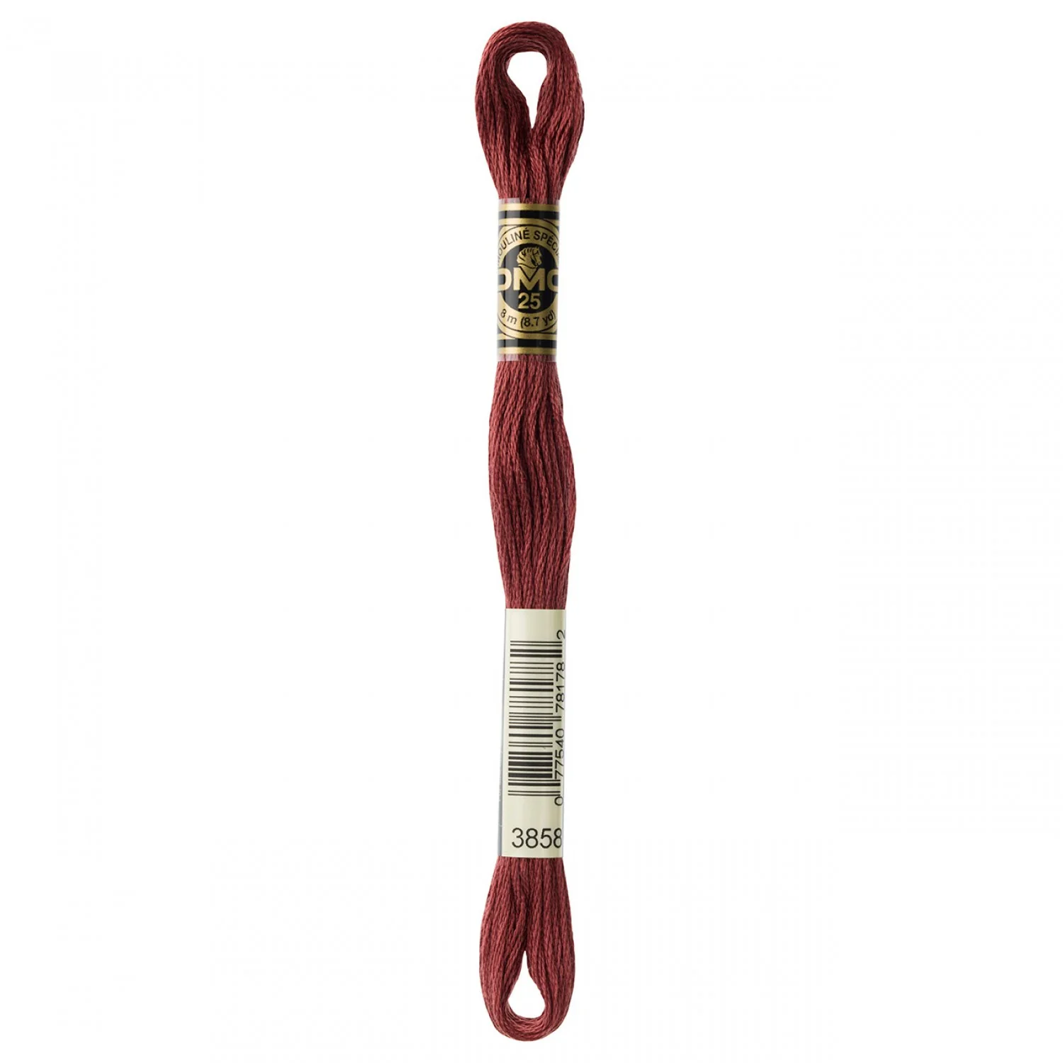 DMC Embroidery Floss 8M (3858 Medium Rosewood)