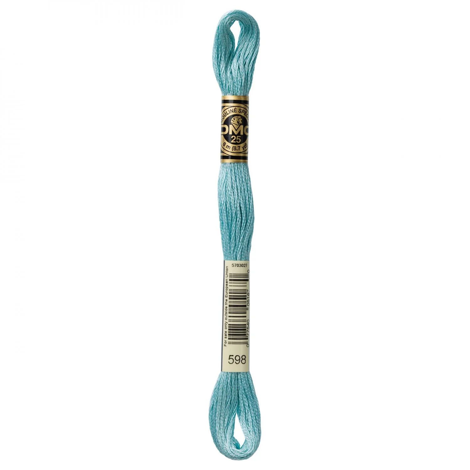 DMC Embroidery Floss 8M (598 Light Turquoise)