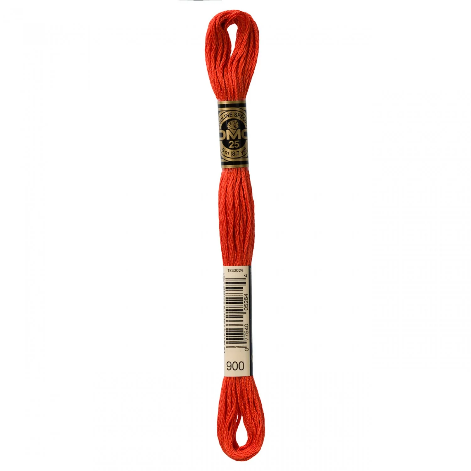 DMC Embroidery Floss 8M (900 Dark Burnt Orange)