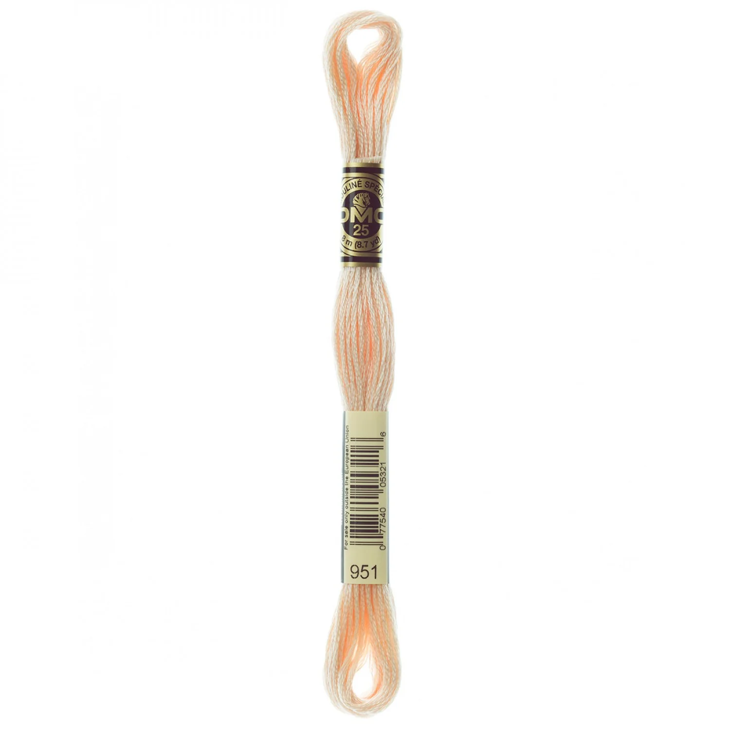DMC Embroidery Floss 8M (951 Light Tawny)