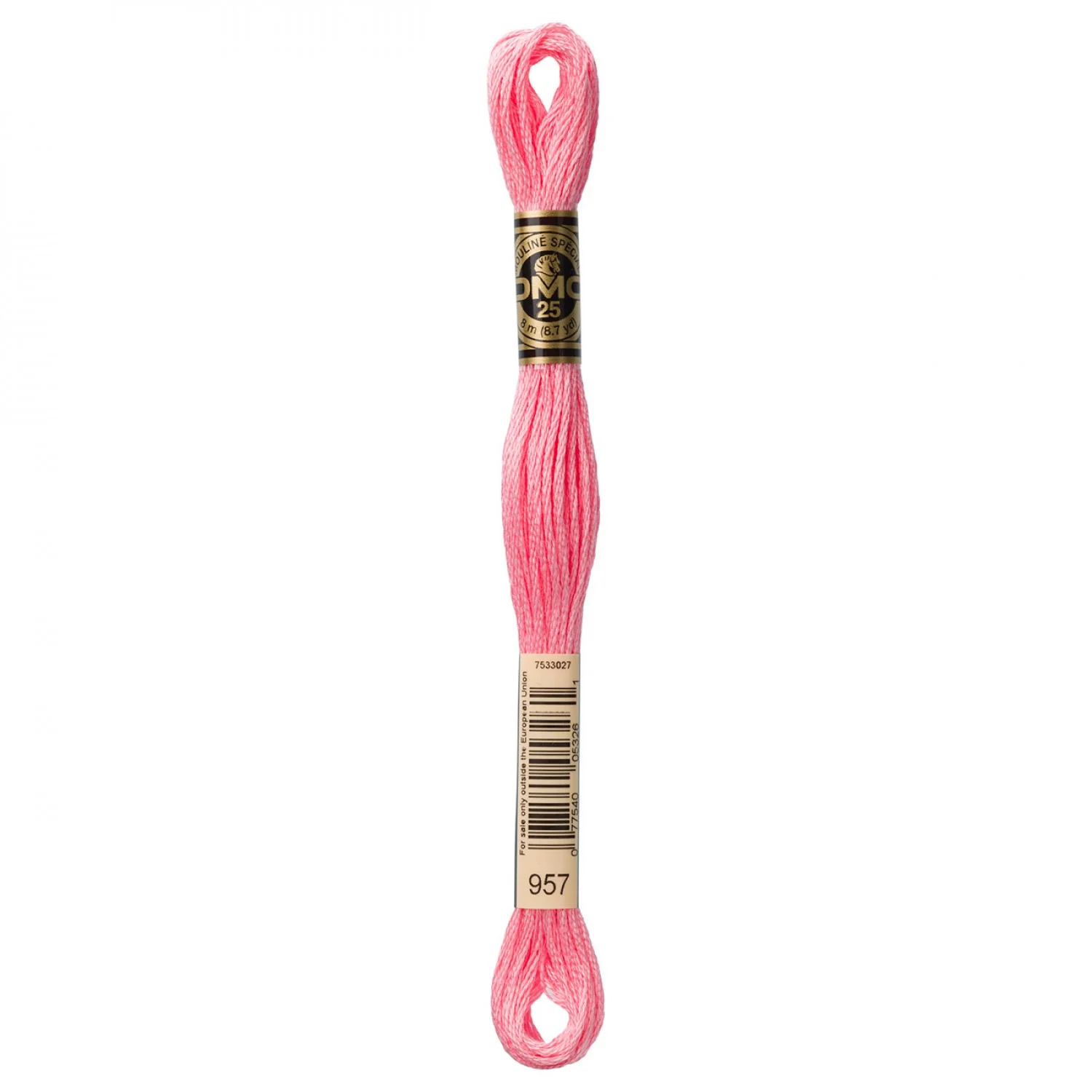 DMC Embroidery Floss 8M (957 Pale Geranium)