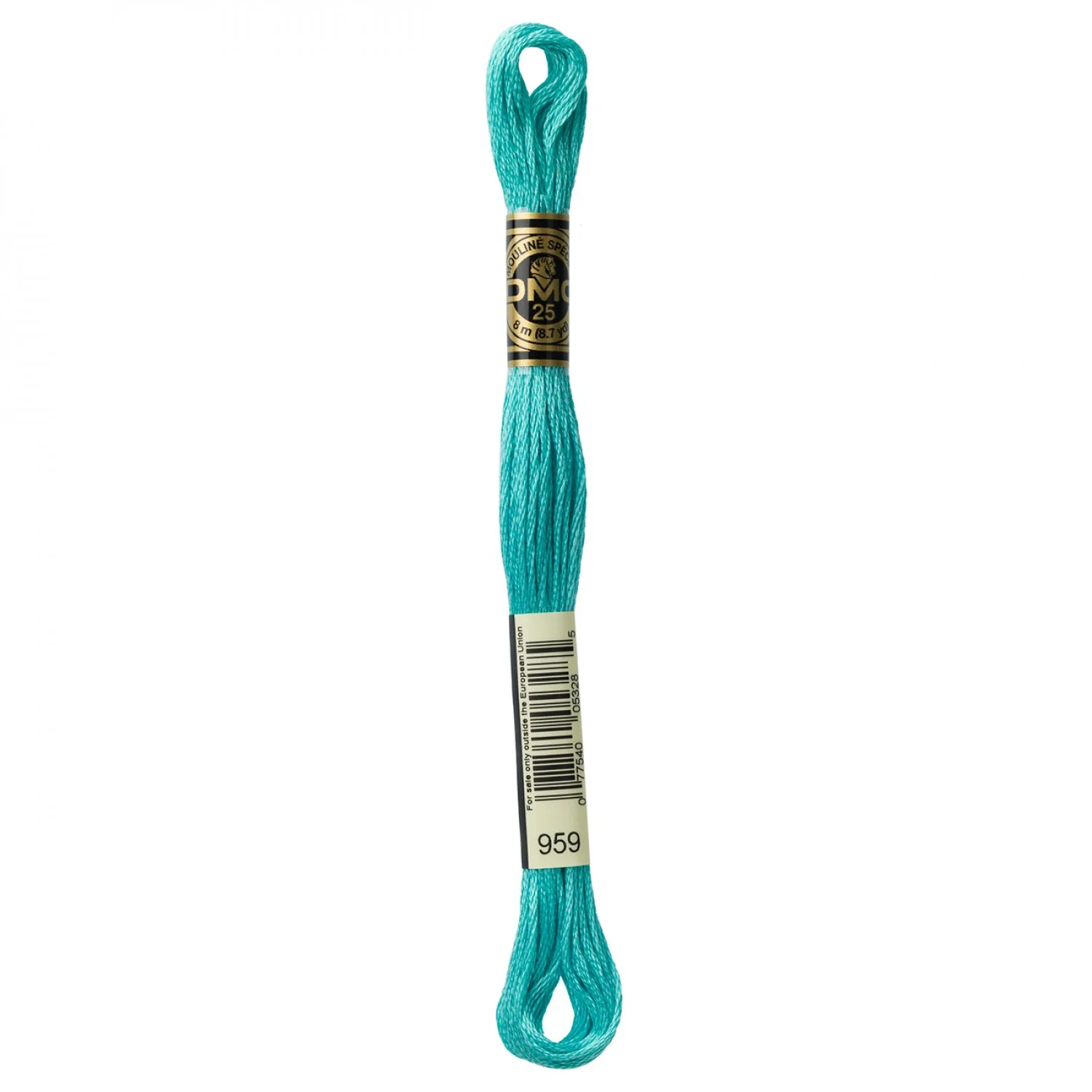 DMC Embroidery Floss 8M (959 Medium Sea Green)