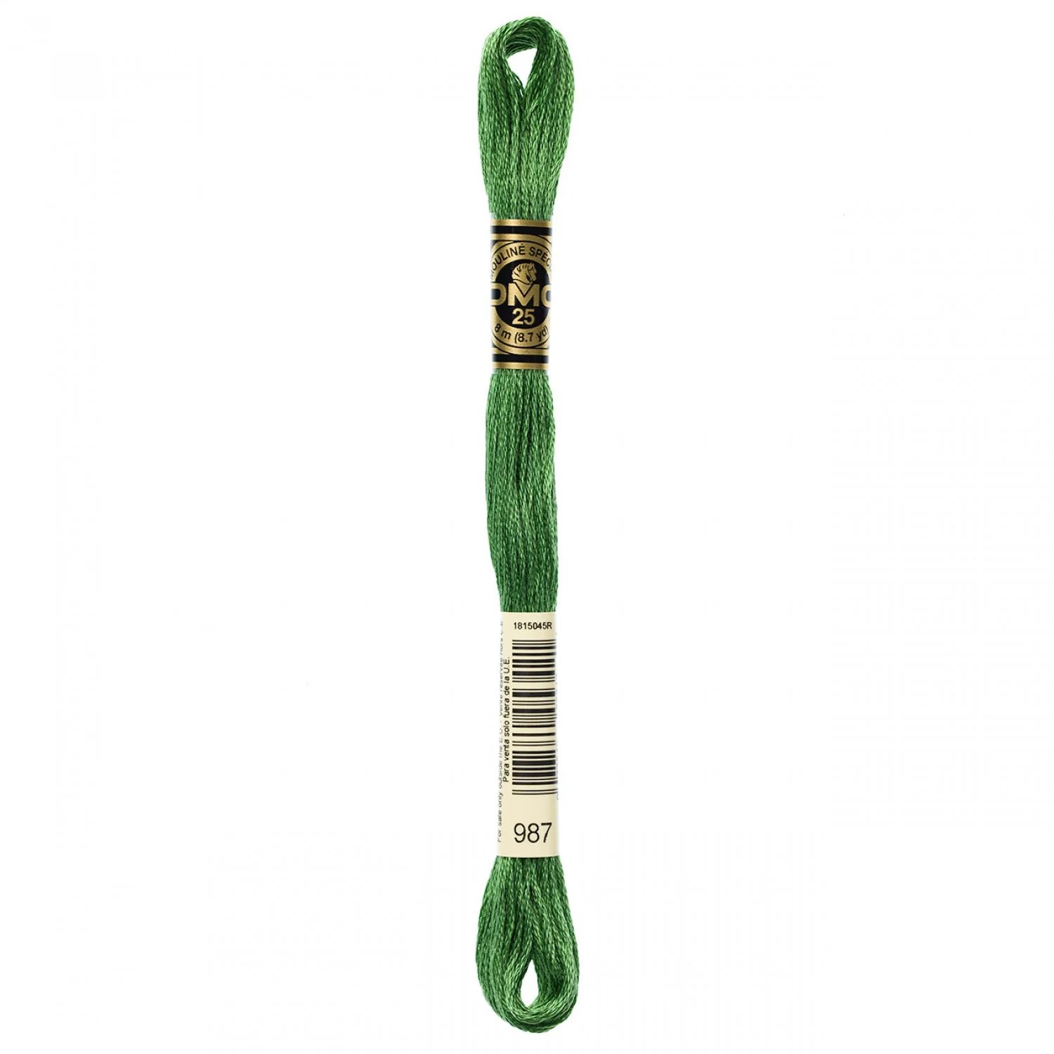 DMC Embroidery Floss 8M (987 Dark Forest Green)