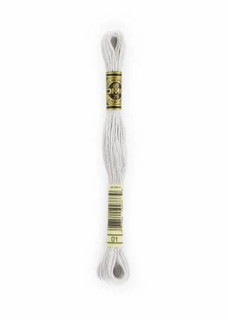 DMC Embroidery Floss 8M (01 White Tin)