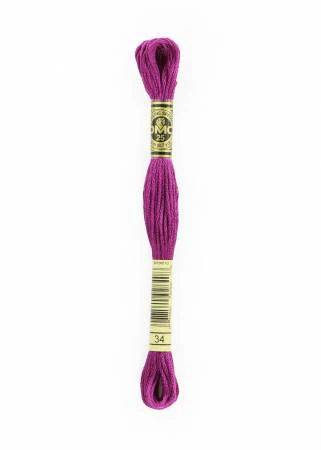 DMC Embroidery Floss 8M (34 Dark Fuchsia)