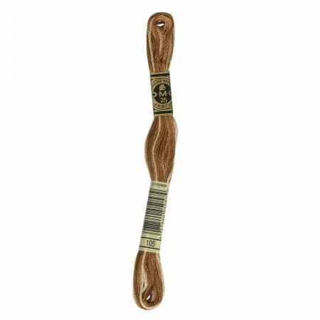 DMC Embroidery Floss 8M (105 Variegated Tan Brown)