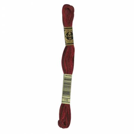DMC Embroidery Floss 8M (115 Variegated Garnet)
