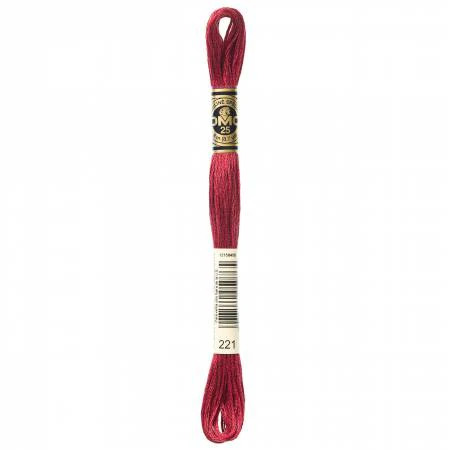 DMC Embroidery Floss 8M (221 Very Dark Shell Pink)