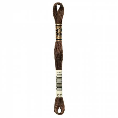 DMC Embroidery Floss 8M (3031 Very Dark Mocha Brown)