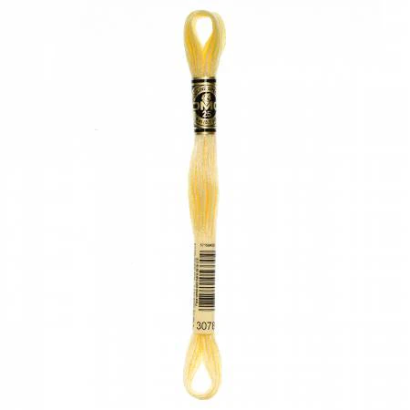 DMC Embroidery Floss 8M (3078 Very Light Golden Yellow)