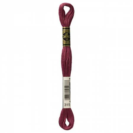 DMC Embroidery Floss 8M (315 Medium Dark Antique Mauve)