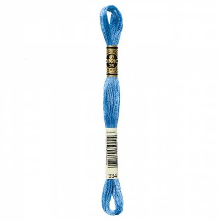 DMC Embroidery Floss 8M (334 Medium Baby Blue)