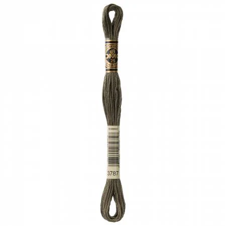 DMC Embroidery Floss 8M (3787 Dark Brown Gray)