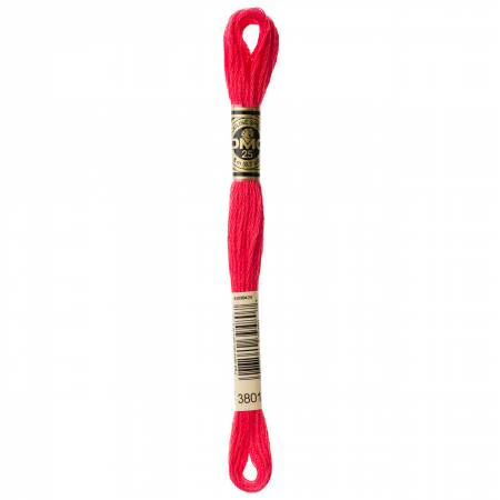 DMC Embroidery Floss 8M (3801 Very Dark Melon)
