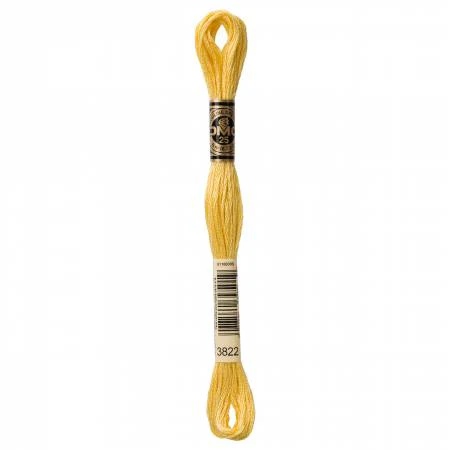 DMC Embroidery Floss 8M (3822 Light Straw)