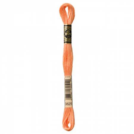 DMC Embroidery Floss 8M (3825 Pale Pumpkin)