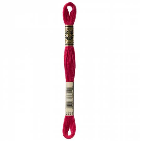 DMC Embroidery Floss 8M (3831 Dark Raspberry)