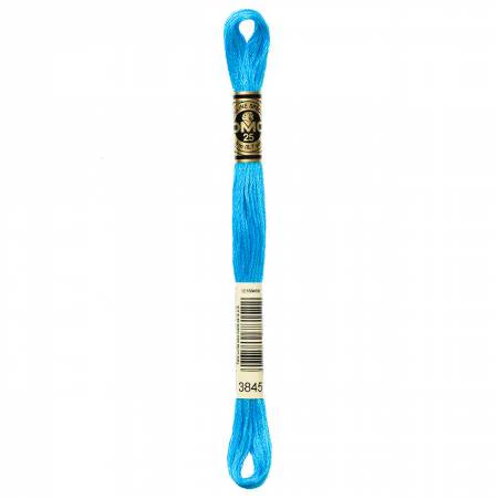DMC Embroidery Floss 8M (3845 Medium Bright Turquoise)