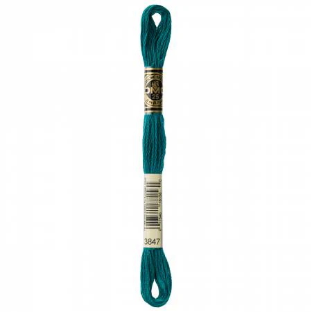 DMC Embroidery Floss 8M (3847 Dark Teal Green)