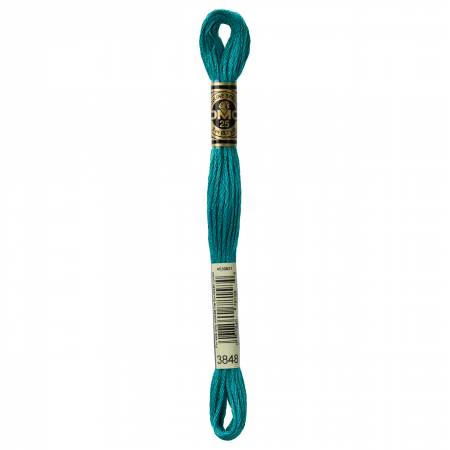 DMC Embroidery Floss 8M (3848 Medium Teal Green)