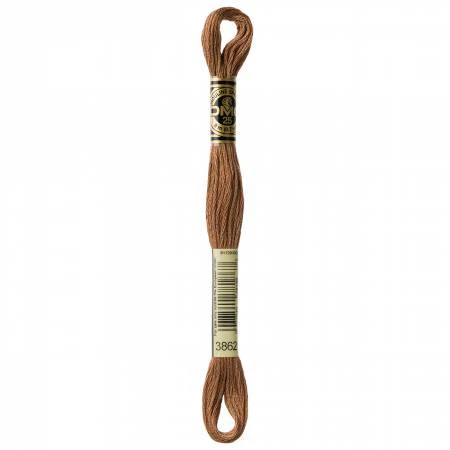 DMC Embroidery Floss 8M (3862 Dark Mocha Beige)
