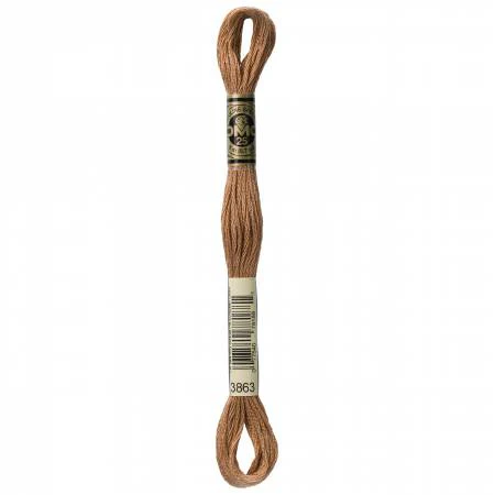 DMC Embroidery Floss 8M (3863 Medium Mocha Beige)