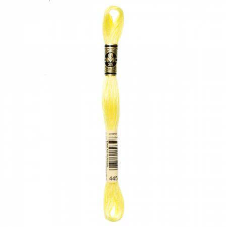 DMC Embroidery Floss 8M (445 Light Lemon)