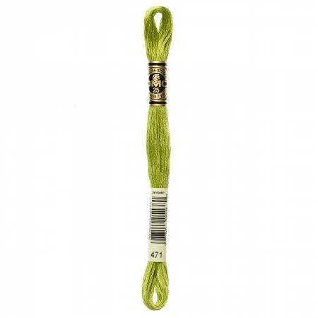 DMC Embroidery Floss 8M (471 Very Light Avocado Green)