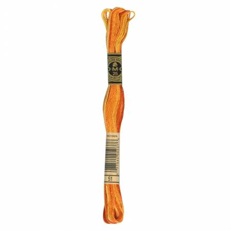 DMC Embroidery Floss 8M (51 Variegated Burnt Orange)