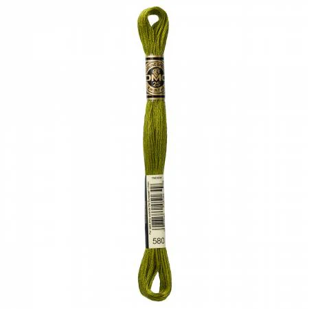 DMC Embroidery Floss 8M (580 Dark Moss Green)