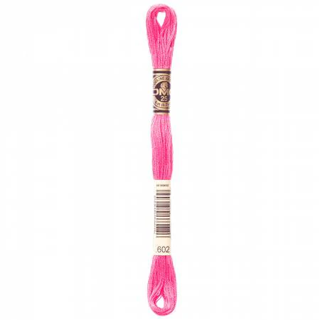 DMC Embroidery Floss 8M (602 Medium Cranberry)