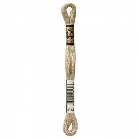 DMC Embroidery Floss 8M (613 Very Light Drab Brown)