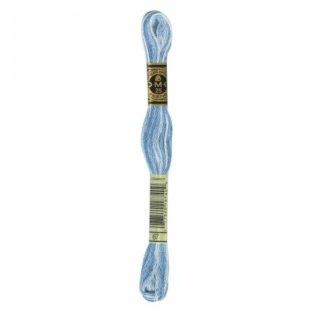 DMC Embroidery Floss 8M (67 Variegated Baby Blue)