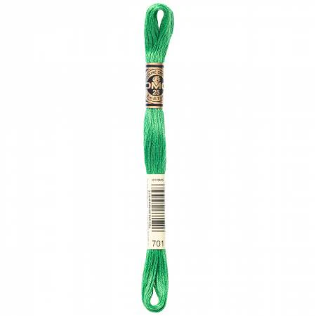 DMC Embroidery Floss 8M (701 Light Christmas Green)
