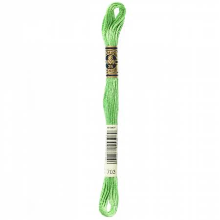 DMC Embroidery Floss 8M (703 Chartreuse)