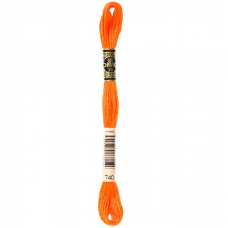 DMC Embroidery Floss 8M (740 Tangerine)