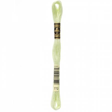 DMC Embroidery Floss 8M (772 Very Light Yellow Green)