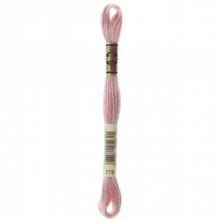DMC Embroidery Floss 8M (778 Very Light Antique Mauve)