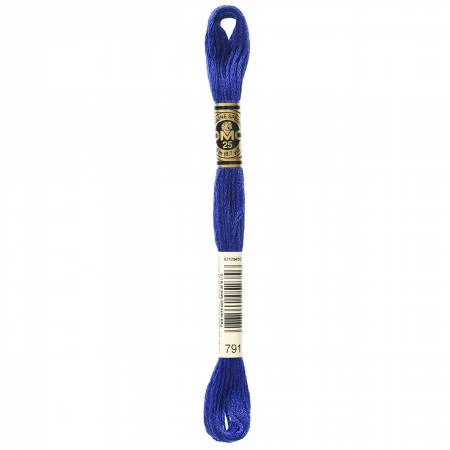 DMC Embroidery Floss 8M (791 Very Dark Cornflower Blue)