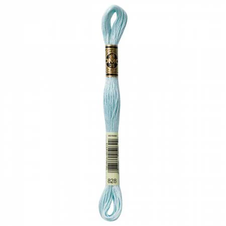 DMC Embroidery Floss 8M (828 Ultra Very Very Light Blue)