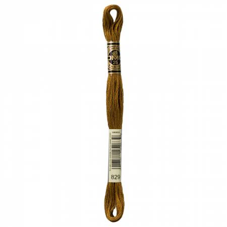 DMC Embroidery Floss 8M (829 Very Dark Golden Olive)