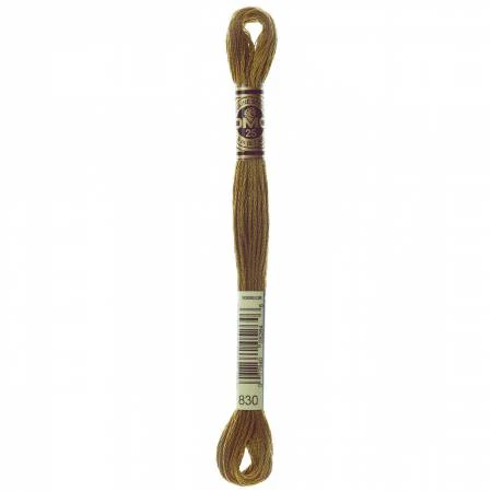 DMC Embroidery Floss 8M (830 Dark Golden Olive)