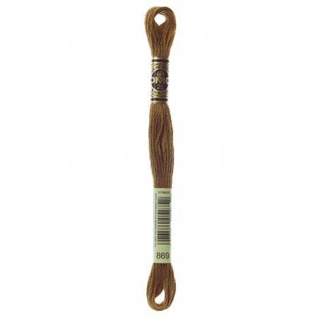 DMC Embroidery Floss 8M (869 Very Dark Hazelnut Brown)