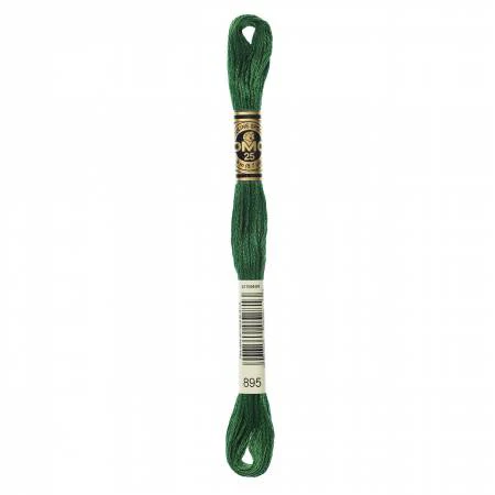 DMC Embroidery Floss 8M (895 Very Dark Hunter Green)
