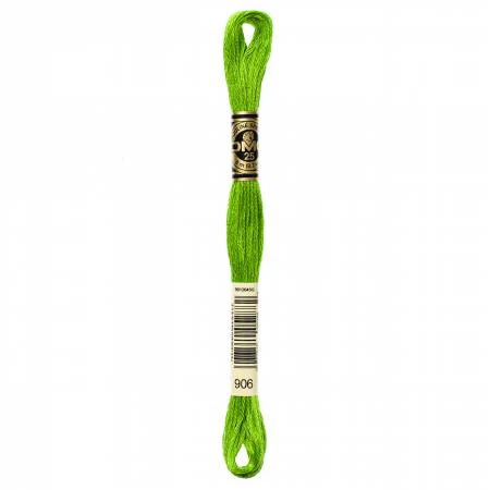 DMC Embroidery Floss 8M (906 Medium Parrot Green)